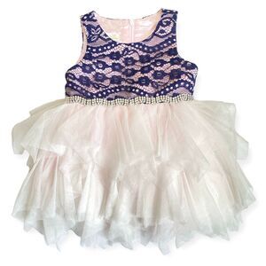 Baby Girl Dress w/ Tutu 12 Months 2 Pieces 1st Birthday Photos AMERICAN PRINCESS